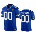 Seattle Seahawks Custom Royal 2023 F.U.S.E. Throwback With John Madden Patch Vapor Limited Stitched Jersey