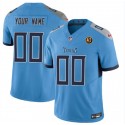 Tennessee Titans Custom Blue 2023 F.U.S.E. With John Madden Patch Vapor Limited Stitched Jersey