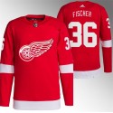 Detroit Red Wings #36 Christian Fischer Red Stitched Jersey