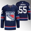 New York Rangers #55 Ryan Lindgren Navy Stitched Jersey