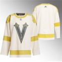 Vegas Golden Knights Blank Cream 2024 Winter Classic Primegreen Stitched Jersey
