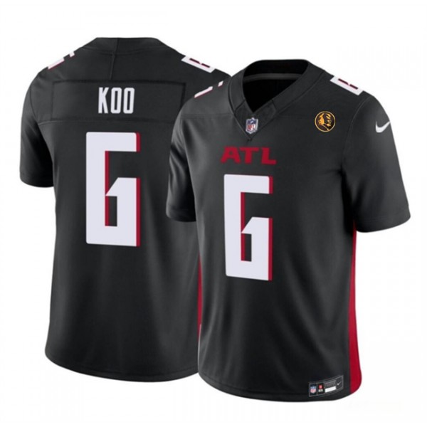 Atlanta Falcons #6 Younghoe Koo Black 2023 F.U.S.E. With John Madden Patch Vapor Limited Stitched Jersey
