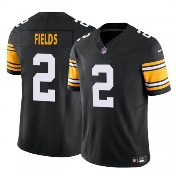 Pittsburgh Steelers #2 Justin Fields Black 2024 F.U.S.E. Vapor Untouchable Limited Stitched Jersey