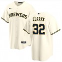 Milwaukee Brewers #32 Taylor Clarke Cream Cool Base Stitched Jersey