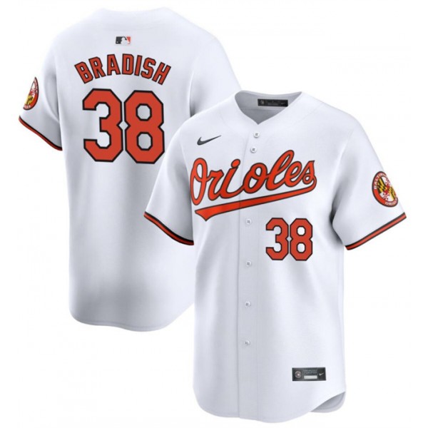 Baltimore Orioles #38 Kyle Bradish White 2024 Home Limited Cool BaseStitched Jersey