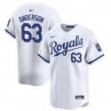 Kansas City Royals #63 Nick Anderson White 2024 Home Limited Cool Base Stitched Jersey