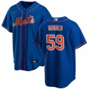 New York Mets #59 Sean Manaea Blue Cool Base Stitched Jersey