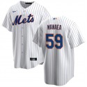 New York Mets #59 Sean Manaea White Cool Base Stitched Jersey