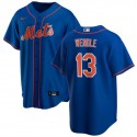 New York Mets #13 Joey Wendle Blue Cool Base Stitched Jersey