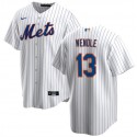 New York Mets #13 Joey Wendle White Cool Base Stitched Jersey