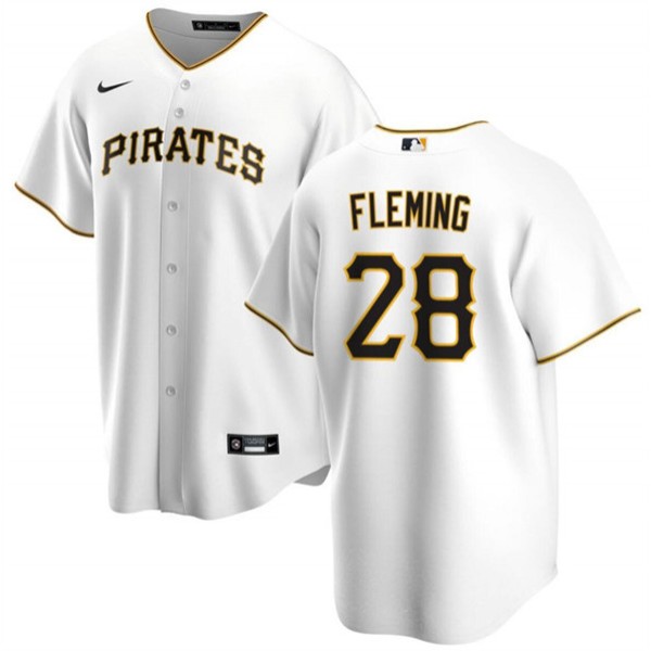 Pittsburgh Pirates #28 Josh Fleming White Cool Base Stitched Jersey