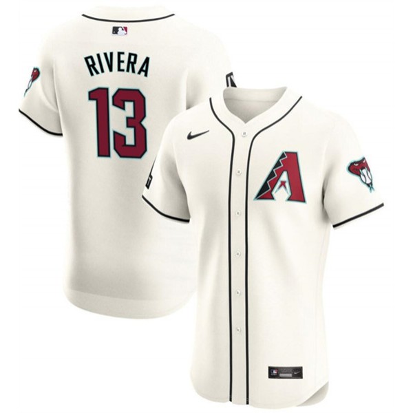 Arizona Diamondbacks #13 Emmanuel Rivera Cream Flex Base Stitched Jersey