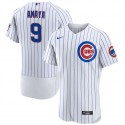 Chicago Cubs #9 Miguel Amaya White Flex Base Stitched Jersey
