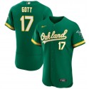 Oakland Athletics #17 Trevor Gott Green Flex Base Stitched Jersey