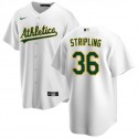 Oakland Athletics #36 Ross Stripling White Cool Base Stitched Jersey
