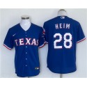 Texas Rangers #28 Jonah Heim Royal With Patch Cool Base Stitched Jersey