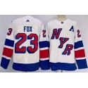 New York Rangers #23 Adam Fox White 2023-2024 Stadium Series Stitched Jersey
