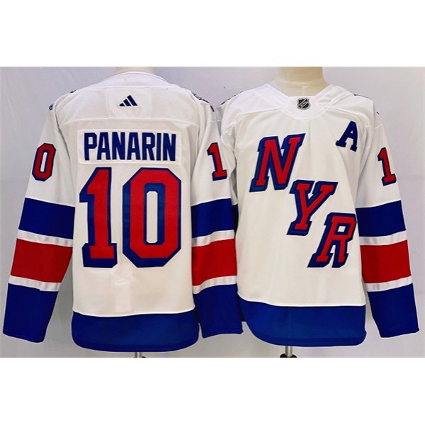 New York Rangers #10 Artemi Panarin White 2023-2024 Stadium Series Stitched Jersey