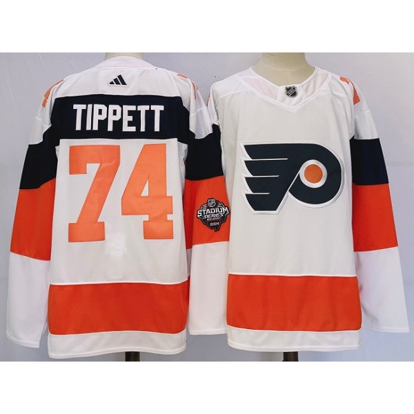 Philadelphia Flyers #74 Owen Tippett White 2023-2024 Stadium Series Stitched Jersey