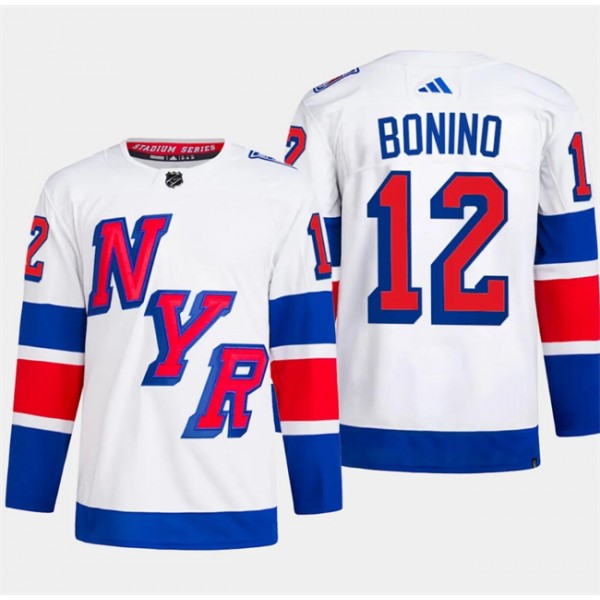 New York Rangers #12 Nick Bonino White 2024 Stadium Series Stitched Jersey