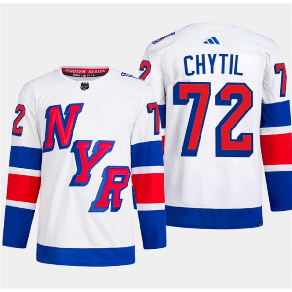 New York Rangers #72 Filip Chytil White 2024 Stadium Series Stitched Jersey