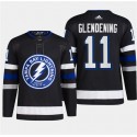 Tampa Bay Lightning #11 Luke Glendening Black Alternate Premier Breakaway Stitched Jersey