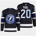 Tampa Bay Lightning #20 Nicholas Paul Black Alternate Premier Breakaway Stitched Jersey