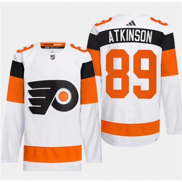 Philadelphia Flyers #89 Cam Atkinson White 2024 Stadium Series Stitched Jersey