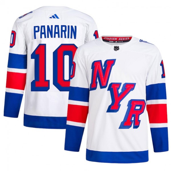 New York Rangers #10 Artemi Panarin White 2024 Stadium Series Stitched Jersey