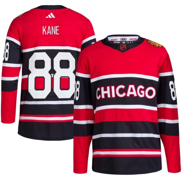 Detroit Red Wings #88 Patrick Kane Black Reverse Retro Stitched Jersey