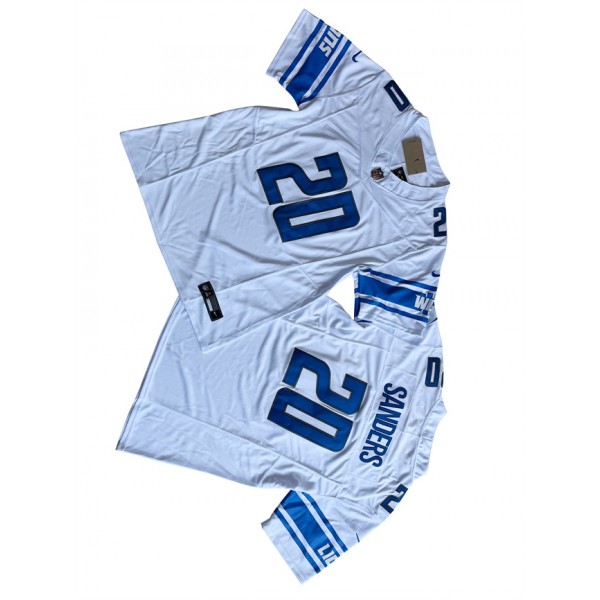 Detroit Lions #20 Barry Sanders White 2023 F.U.S.E. Vapor Untouchable Limited Stitched Jersey