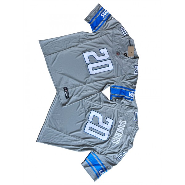 Detroit Lions #20 Barry Sanders Gray 2023 F.U.S.E. Vapor Untouchable Limited Stitched Jersey