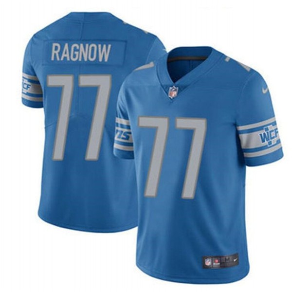 Detroit Lions #77 Frank Ragnow Blue Vapor Untouchable Limited Stitched Jersey