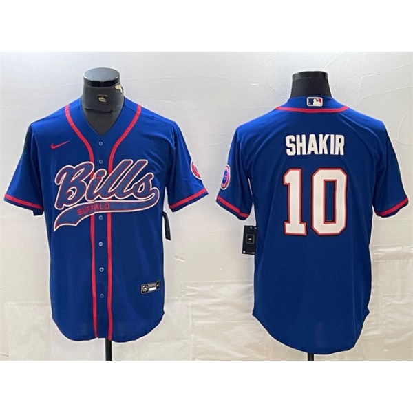 Buffalo Bills #10 Khalil Shakir With Patch Cool Base Stitched Jersey