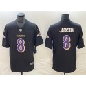 Baltimore Ravens #8 Lamar Jackson Black Vapor Limited Stitched Jersey