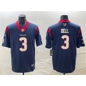Houston Texans #3 Tank Dell Navy Vapor Untouchable Stitched Jersey