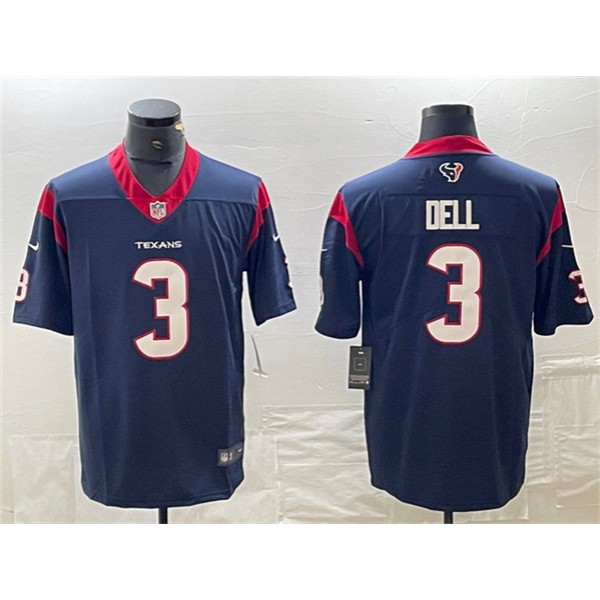 Houston Texans #3 Tank Dell Navy Vapor Untouchable Stitched Jersey