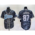 Detroit Lions #87 Sam LaPorta Gray Camo Cool Base Stitched Jersey