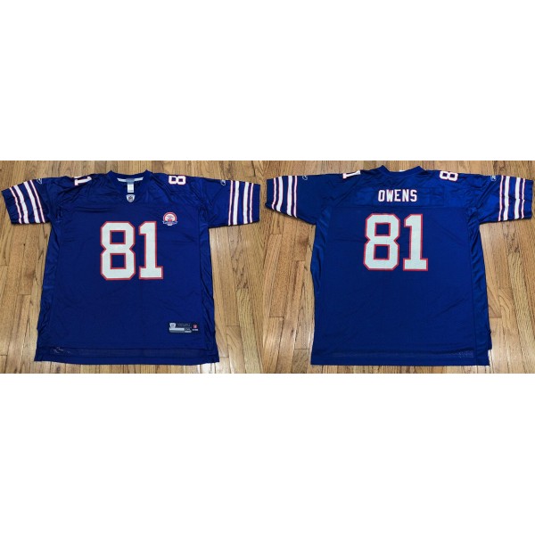 Buffalo Bills #81 Terrell Owens Blue Stitched Jersey