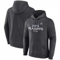 Baltimore Ravens Heather Charcoal 2023 Playoffs Fleece Pullover Hoodie