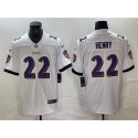 Baltimore Ravens #22 Derrick Henry White Vapor Limited Stitched Jersey