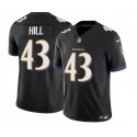 Baltimore Ravens #43 Justice Hill Black 2023 F.U.S.E. Vapor Limited Stitched Jersey