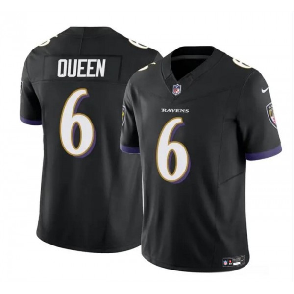 Baltimore Ravens #6 Patrick Queen Black 2023 F.U.S.E. Vapor Limited Stitched Jersey