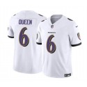 Baltimore Ravens #6 Patrick Queen White 2023 F.U.S.E. Vapor Limited Stitched Jersey
