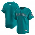 Seattle Mariners Blank Aqua Alternate Limited Stitched Jersey