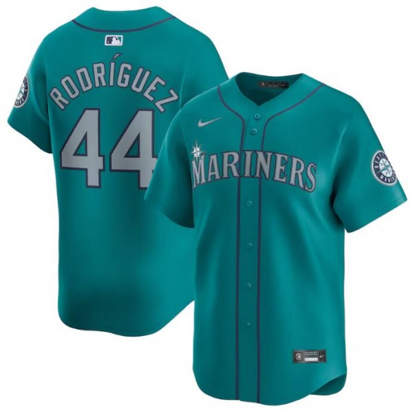 Seattle Mariners #44 Julio Rodríguez Aqua Alternate Limited Stitched Jersey