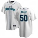 Seattle Mariners #50 Edgar Martinez White Cool Base Stitched Jersey