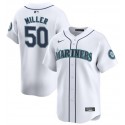 Seattle Mariners #50 Bryce Miller White Home Limited Stitched Jersey