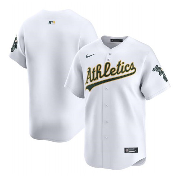 Oakland Athletics Blank White Home Limited Stitched Jersey
