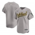 Oakland Athletics Blank Gray Away Limited Stitched Jersey